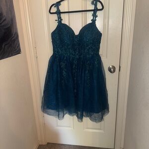 Elegant Teal Kids Dress